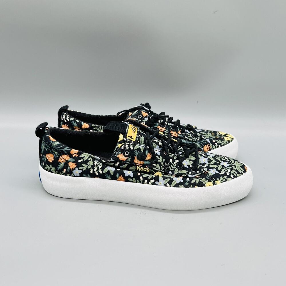 Keds Rifle Paper Co Shoes Womens 5 Multicolor Canvas Floral Platform Sneakers